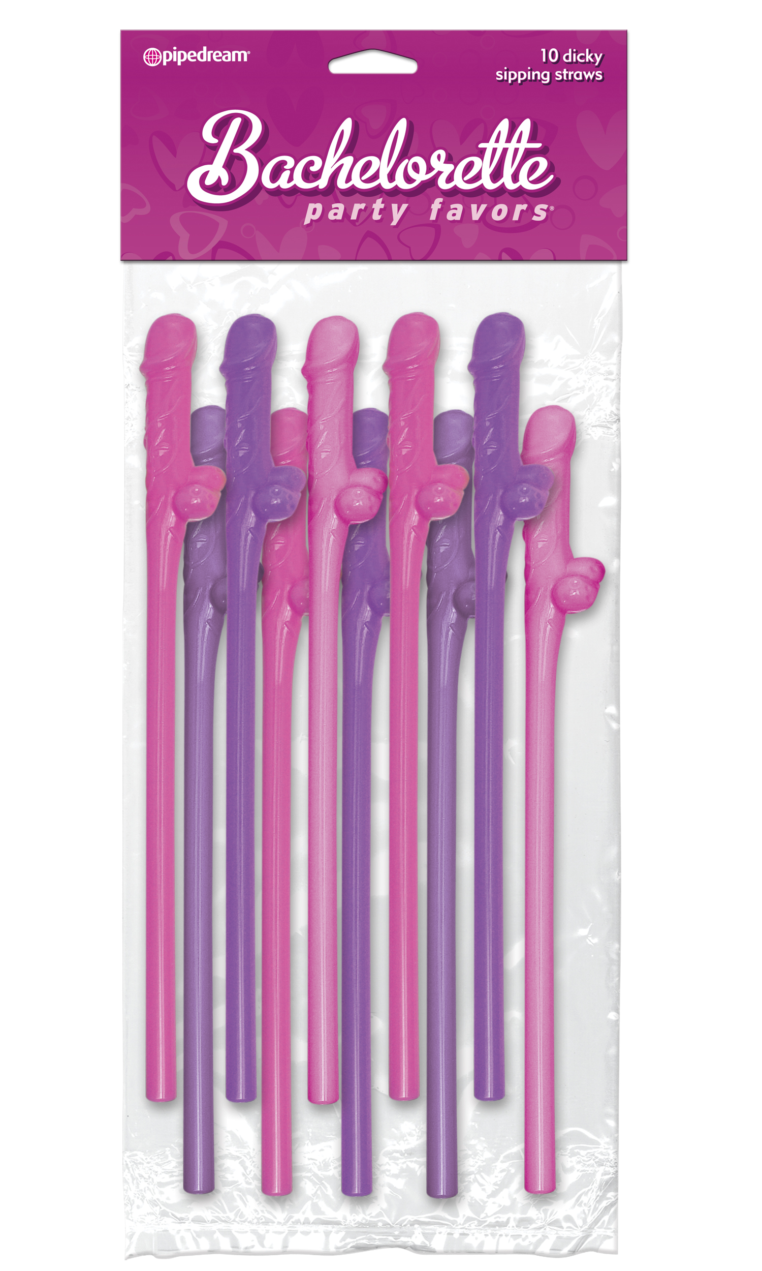 BACHELORETTE DICKY SIPPING STRAWS 10PC - Romantic Depot | Adult Sex Toy  Superstore