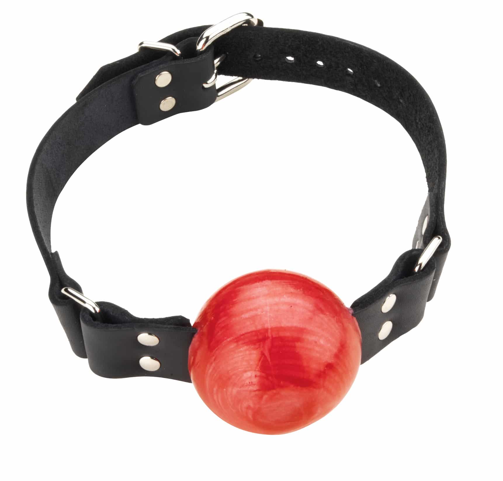 2IN RED BALL GAG W/BUCKLE - Romantic Depot | Adult Sex Toy Superstore