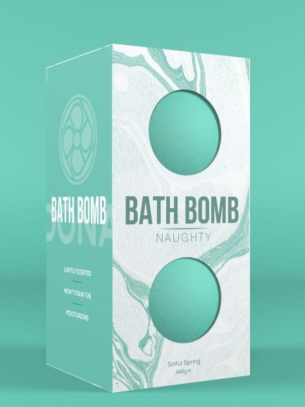 DONA BATH BOMB NAUGHTY SINFUL SPRING 140G - Romantic Depot