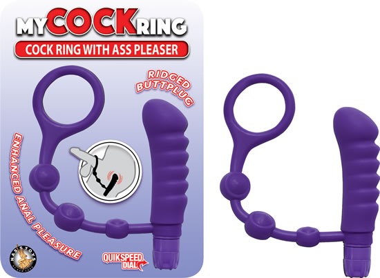 MY COCKRING W/ASS PLEASER PURPLE - Romantic Depot | Adult Sex Toy Superstore