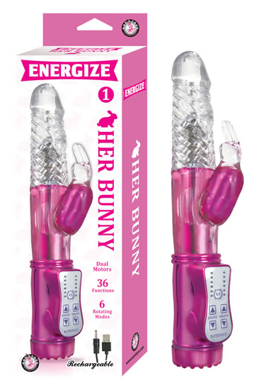 ENERGIZE HER BUNNY 1 PINK RABBIT VIBRATOR - Romantic Depot | Adult Sex Toy  Superstore