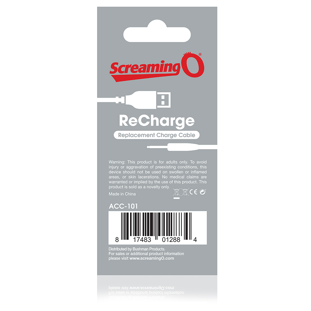 SCREAMING O RECHARGE CHARGING CABLE - Romantic Depot | Adult Sex Toy  Superstore