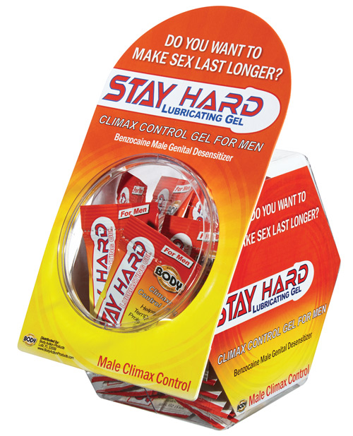 STAY HARD SAMPLE PACKET 50PC FISHBOWL DISPLAY - Romantic Depot | Adult Sex  Toy Superstore