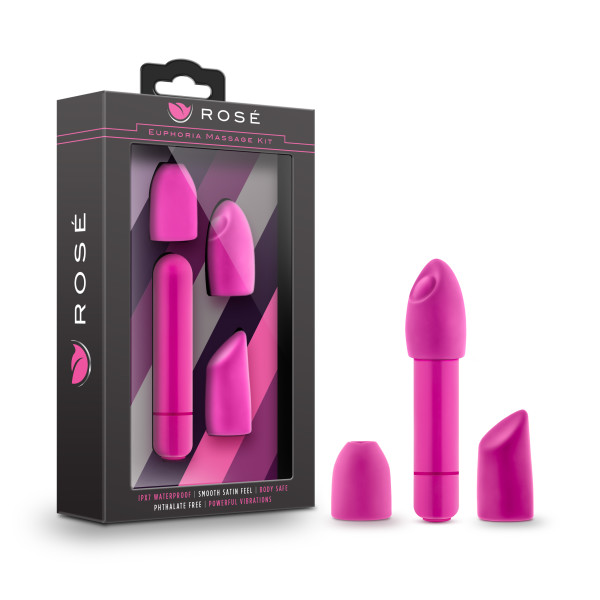 ROSE EUPHORIA SINGLE SPEED BULLET W/ TIPS PINK - Romantic Depot | Adult Sex Toy Superstore ROSE EUPHORIA SINGLE SPEED BULLET W/ TIPS PINK - Romantic Depot | Adult Sex Toy Superstore