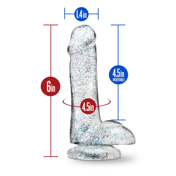 NATURALLY YOURS 6" GLITTER COCK SPARKLING CLEAR - Romantic Depot | Adult Sex Toy Superstore NATURALLY YOURS 6" GLITTER COCK SPARKLING CLEAR - Romantic Depot | Adult Sex Toy Superstore