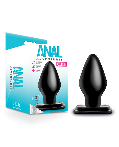 ANAL ADVENTURES XXL PLUG BLACK - Romantic Depot | Adult Sex Toy Superstore