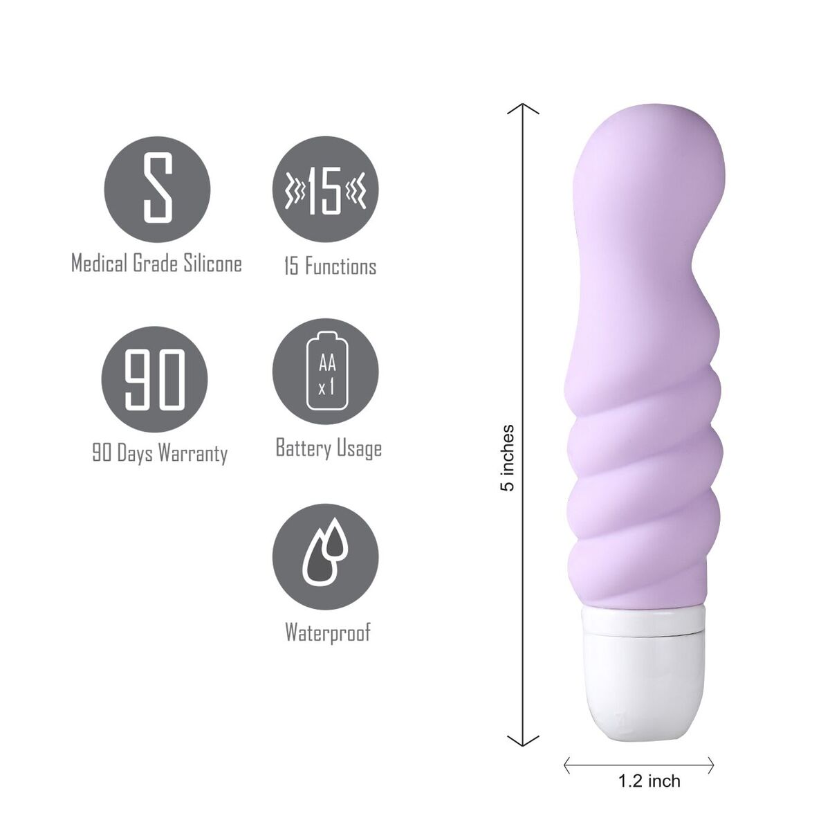 CHLOE SILICONE G SPOT LAVENDER - Romantic Depot | Adult Sex Toy Superstore
