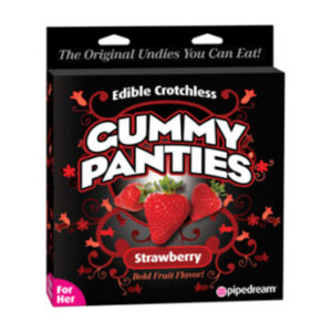 Edible Crotchless Gummy Panties-Strawberry