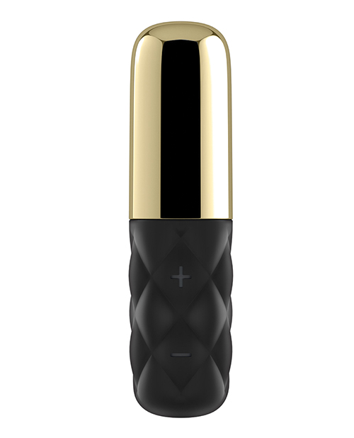 honey gold sex toy SATISFYER MINI LOVELY HONEY BLACK/GOLD - Romantic Depot