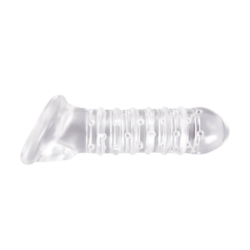 RENEGADE RIBBED SLEEVE CLEAR - Romantic Depot | Adult Sex Toy Superstore