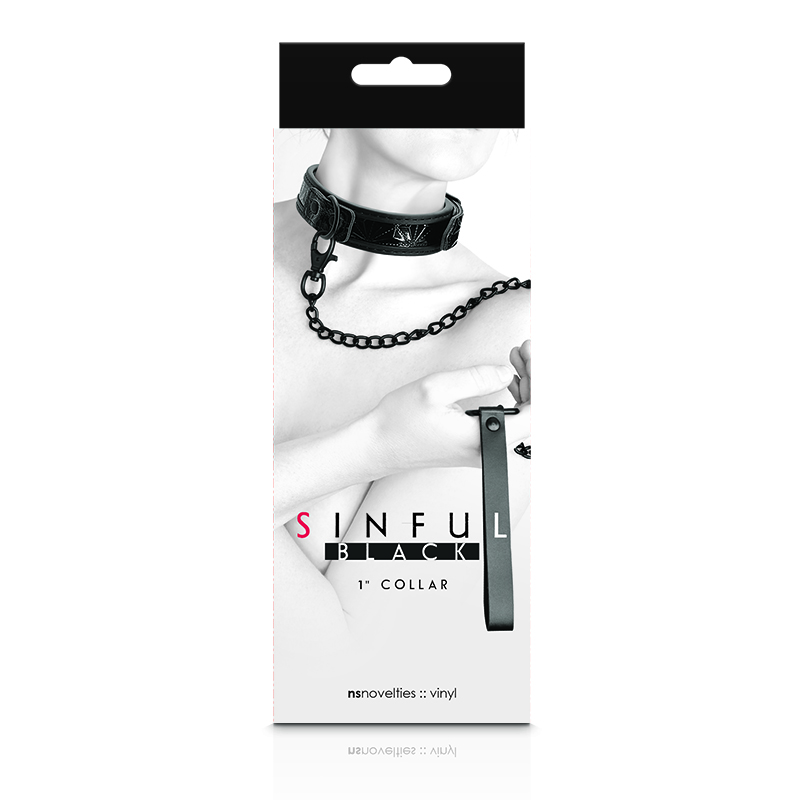 SINFUL 1IN COLLAR BLACK - Romantic Depot | Adult Sex Toy Superstore SINFUL 1IN COLLAR BLACK - Romantic Depot | Adult Sex Toy Superstore