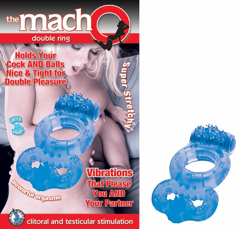 MACHO DOUBLE RING BLUE - Romantic Depot | Adult Sex Toy Superstore