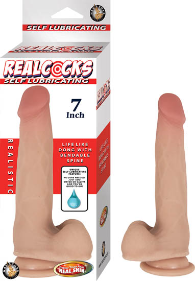 REALCOCKS SELF LUBRICATING 7IN - Romantic Depot