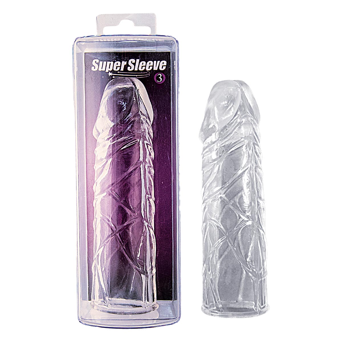 SUPER SLEEVE 3 CLEAR - Romantic Depot | Adult Sex Toy Superstore SUPER SLEEVE 3 CLEAR - Romantic Depot | Adult Sex Toy Superstore
