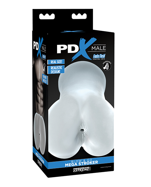 PDX Male Blow And Go Mega Stroker Clear - Romantic Depot