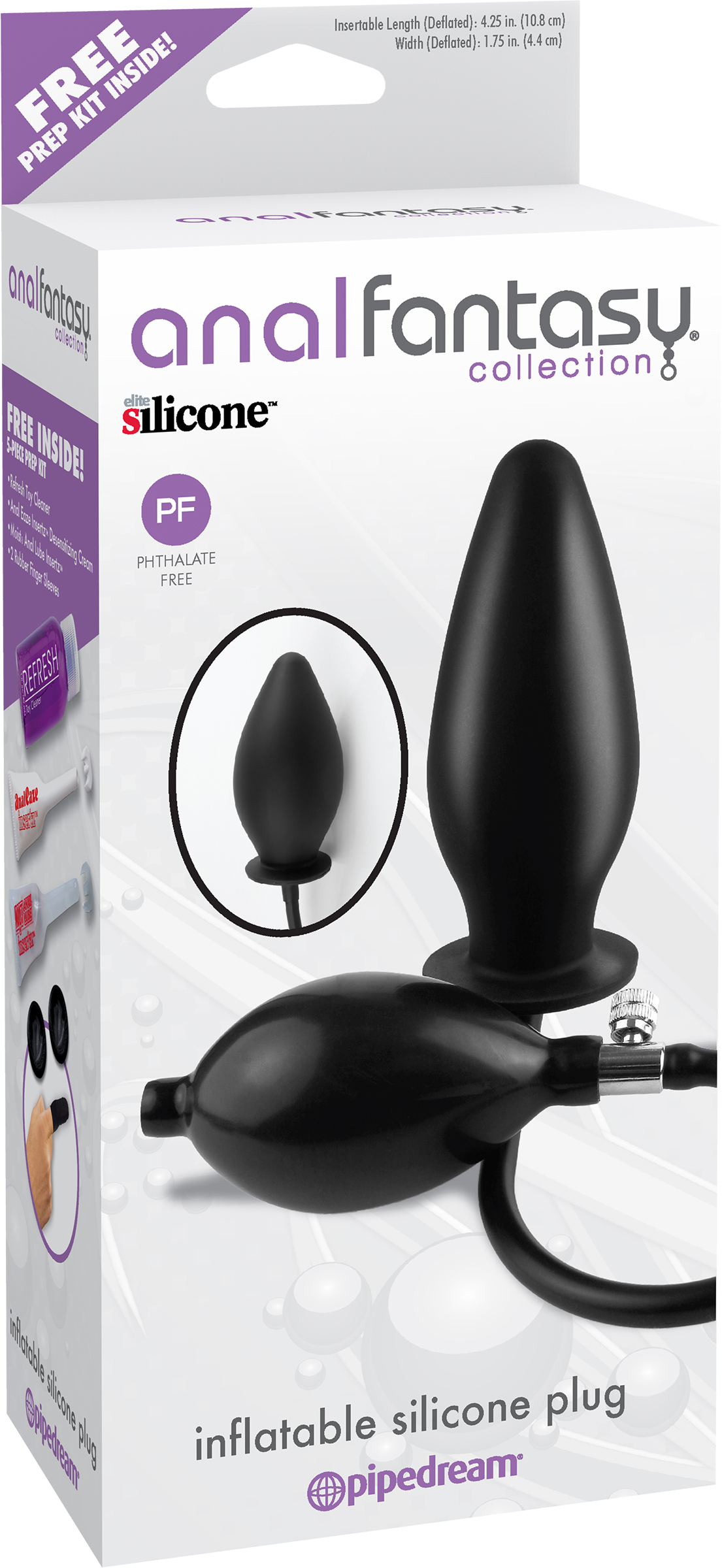 ANAL FANTASY INFLATABLE SILICONE PLUG - Romantic Depot