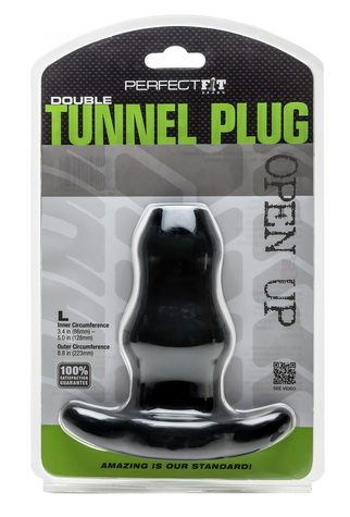 D-TUNNEL PLUG LARGE BLACK - Romantic Depot