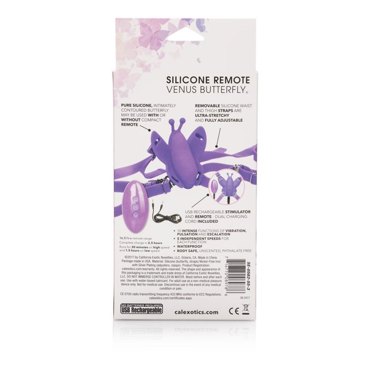 SILICONE REMOTE MICRO VENUS BUTTERFLY VIBRATOR - Romantic Depot
