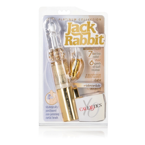 Platinum Collection Jack Rabbit Vibrator Waterproof Gold - Romantic Depot |  Adult Sex Toy Superstore