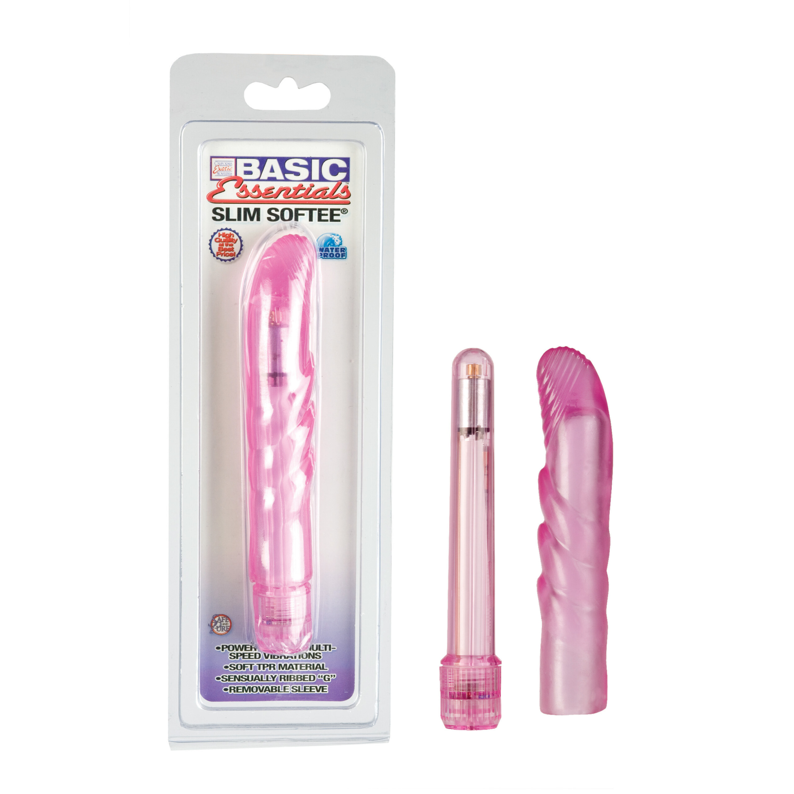 BASIC ESSENTIALS SLIM SOFTEE PINK - Romantic Depot | Adult Sex Toy  Superstore