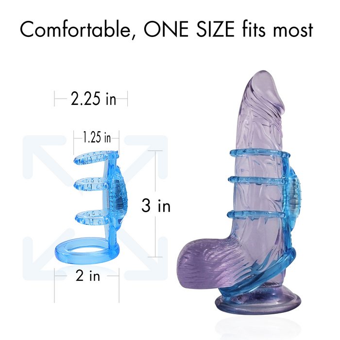 DOCTOR LOVE ZINGER VIBRATING COCK CAGE BLUE - Romantic Depot | Adult Sex  Toy Superstore