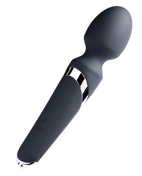 VEDO WANDA RECHARGEABLE WAND VIBE JUST BLACK - Romantic Depot