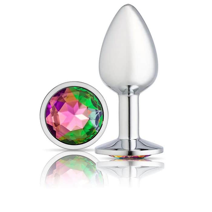 CLOUD 9 GEMS SILVER CHROMED ANAL PLUG SMALL - Romantic Depot