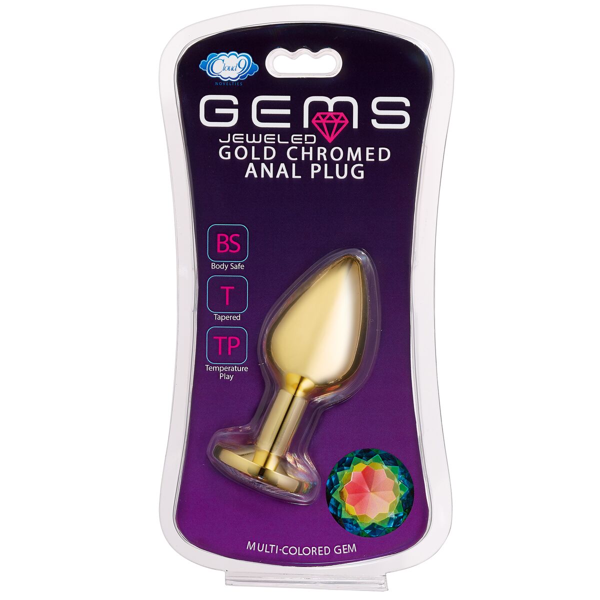CLOUD 9 GEMS GOLD ANAL PLUG MEDIUM - Romantic Depot | Adult Sex Toy Superstore CLOUD 9 GEMS GOLD ANAL PLUG MEDIUM - Romantic Depot | Adult Sex Toy Superstore