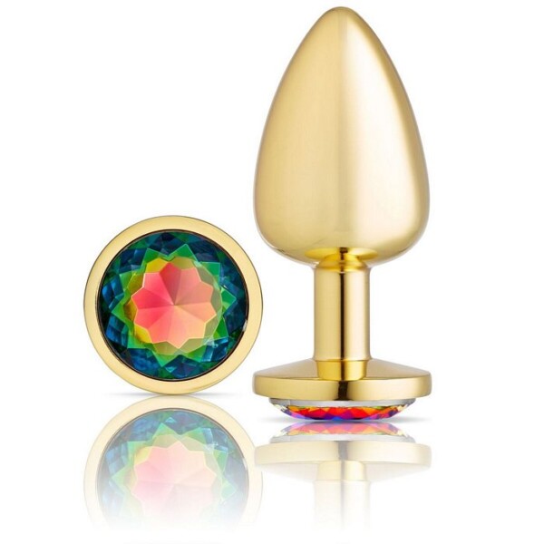 gem anal plugs Pink Gem Glass Anal Plug Set – XR Brands main image 1