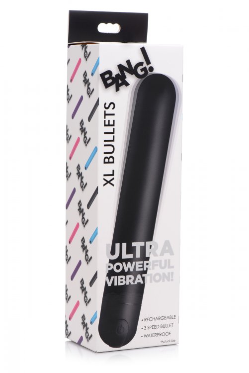 BANG! XL VIBRATING BULLET BLACK - Romantic Depot | Adult Sex Toy Superstore BANG! XL VIBRATING BULLET BLACK - Romantic Depot | Adult Sex Toy Superstore