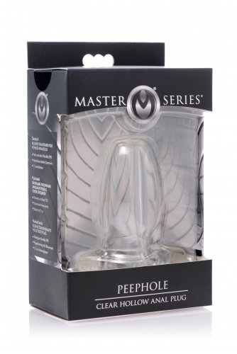hollow anal plug MASTER SERIES PEEPHOLE CLEAR HOLLOW ANAL PLUG - Romantic Depot