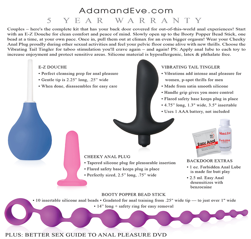 ADAM & EVE COUPLE'S BACKDOOR PLEASURE KIT - Romantic Depot | Adult Sex Toy  Superstore