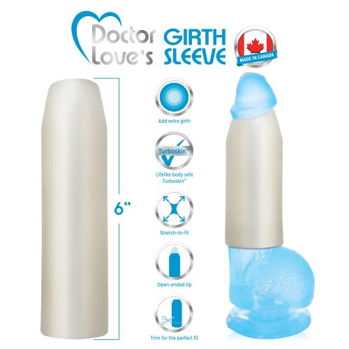 GIRTH SLEEVE 2IN EXTRA GIRTH TRANSLUCENT 7IN TRIM-TO-FIT - Romantic Depot | Adult Sex Toy Superstore GIRTH SLEEVE 2IN EXTRA GIRTH TRANSLUCENT 7IN TRIM-TO-FIT - Romantic Depot | Adult Sex Toy Superstore