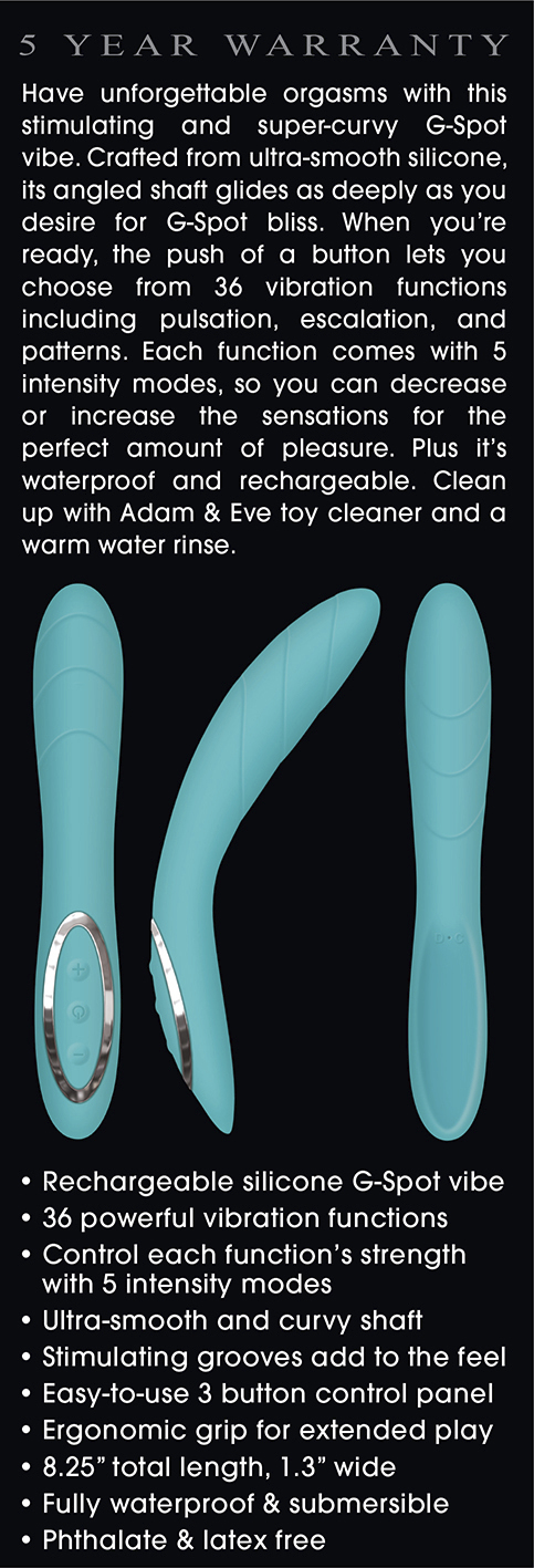 ADAM & EVE THE G GASM CURVE - Romantic Depot | Adult Sex Toy Superstore