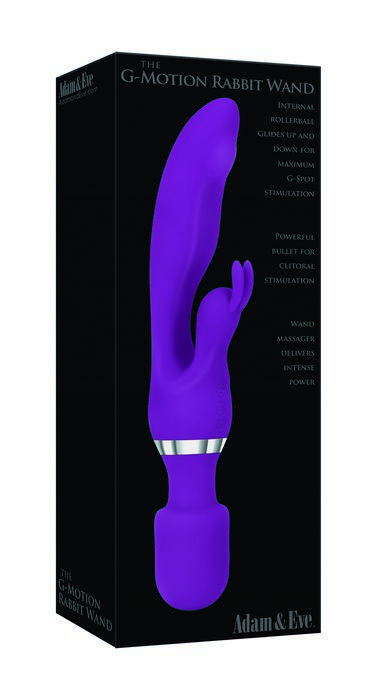 Adam & Eve G-Motion Rabbit Wand Vibrator - Romantic Depot | Adult Sex Toy  Superstore