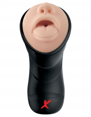 PDX ELITE DEEP THROAT VIBRATING STROKER - Romantic Depot
