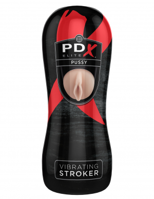 pdx sex toy PDX Elite Pussy Vibrating Stroker - Romantic Depot