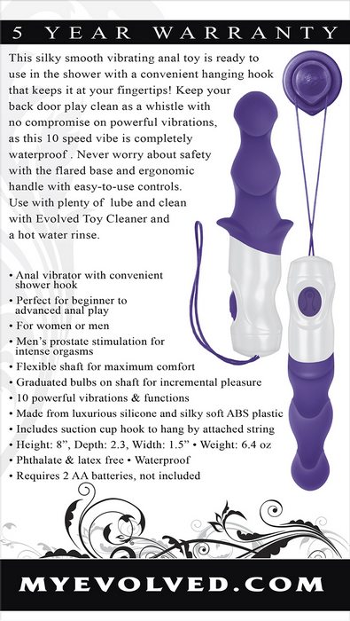 WET & WILD ANAL VIBRATOR W SHOWER HOOK - Romantic Depot | Adult Sex Toy  Superstore