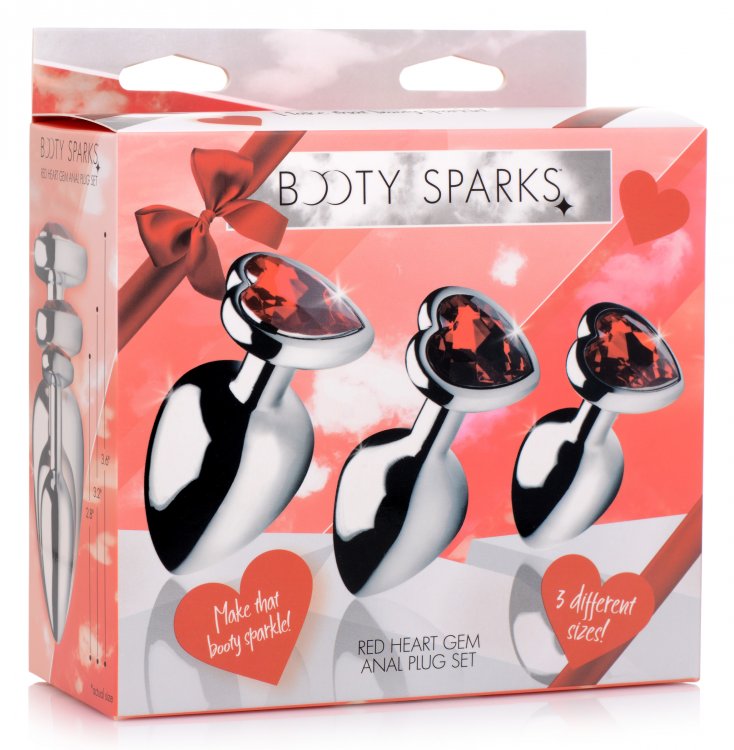 booty sparks anal plug Booty Sparks Emerald Gem Anal Plug Set – PinkCherry main image 1
