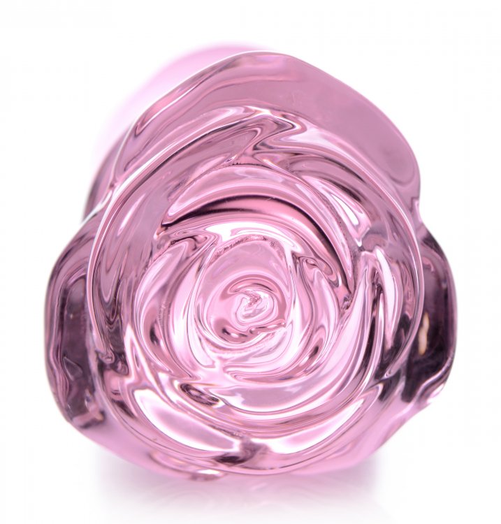glass rose anal plug Plug Anal de Aço Coração na Cor Dourada, com Joia, Tamanho P
