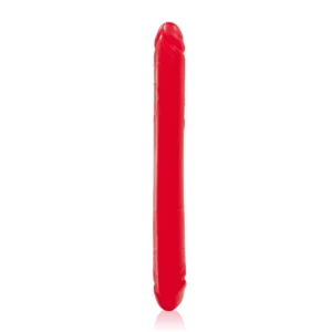 16" Rubber Double Dong Dildo - Red