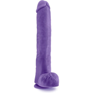 Au Naturel Bold Daddy 14" Suction Cup Dildo - Purple
