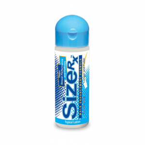 Sizerx male enhancement topical lotion bottle