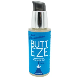 Butt Eze Anal Desensitizing Lubricant With Hemp Seed Oil 2.0 Oz Bottle