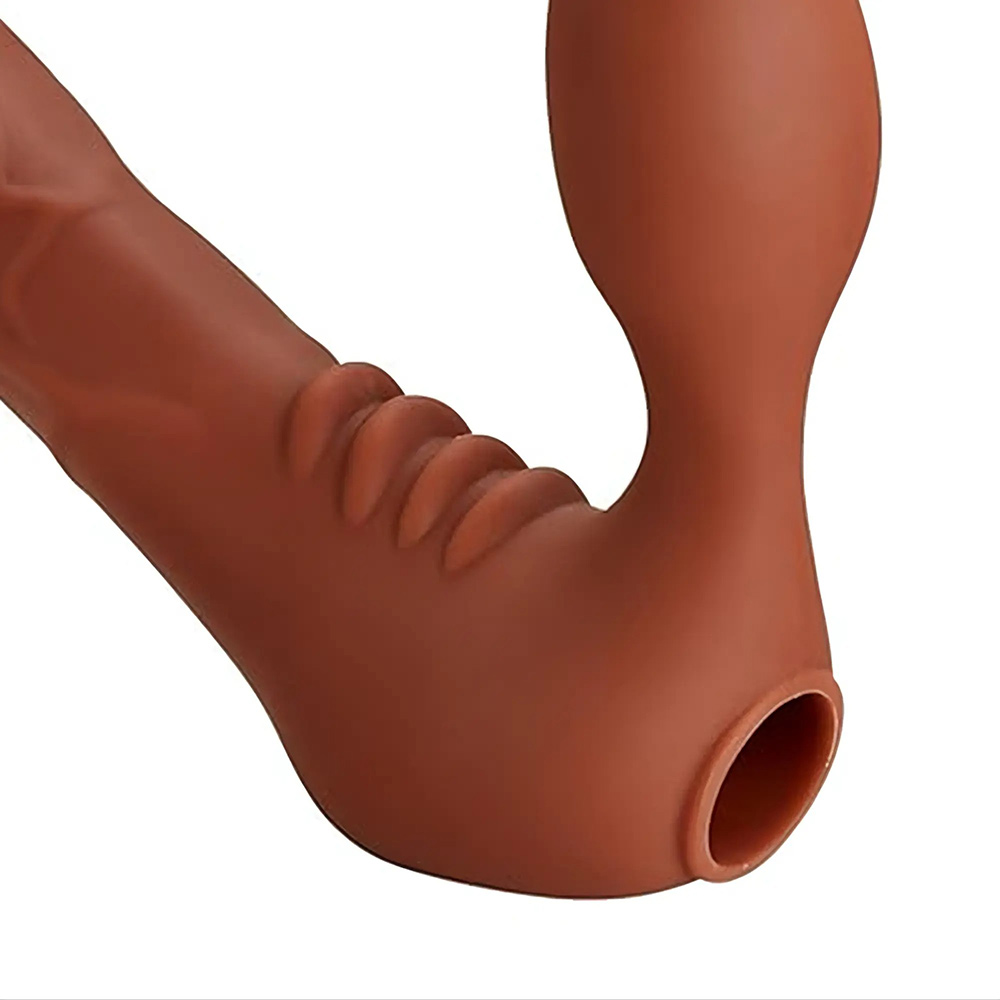 Cloud 9 Novelties Strapless Strapon 6.5 Vibrating Dildo - Brown - Romantic  Depot | Adult Sex Toy Superstore