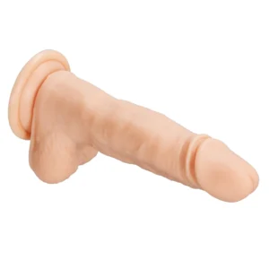 Cloud 9 Pro Sensual 7" Thrusting Swirling Silicone Dildo Vibrator with Remote Control - Light Beige