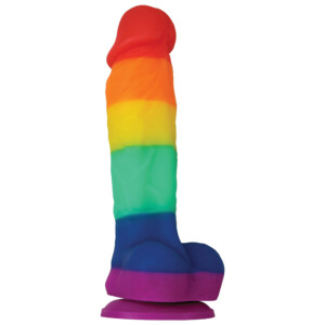 Colours Pride Edition 5" Realistic Dildo with Suction Cup - Rainbow
