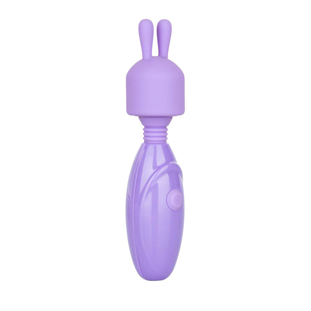 Purple silicone vibrator with bunny ears