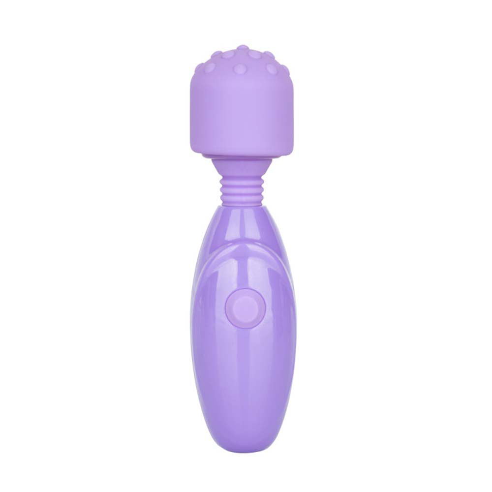 Purple handheld massager with textured head