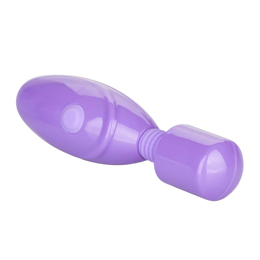 Purple handheld massager with ergonomic design